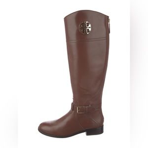 Tory Burch brown riding boots